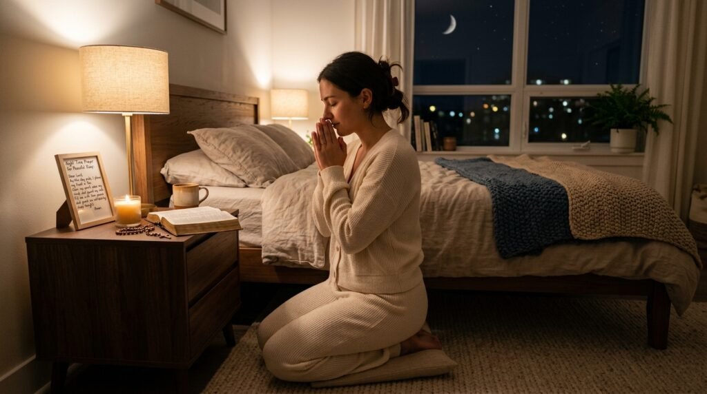 Night Time Prayer for Peaceful Sleep