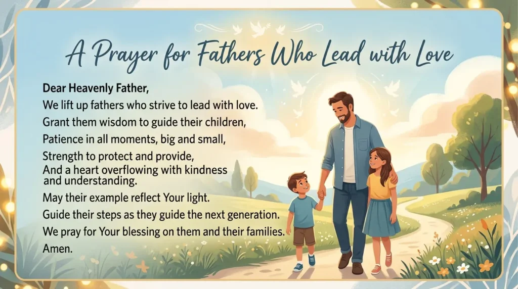 Prayer for Fathers Who Lead with Love