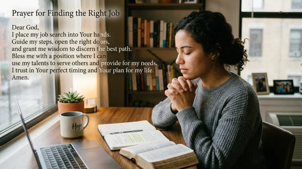 Prayer for Finding the Right Job