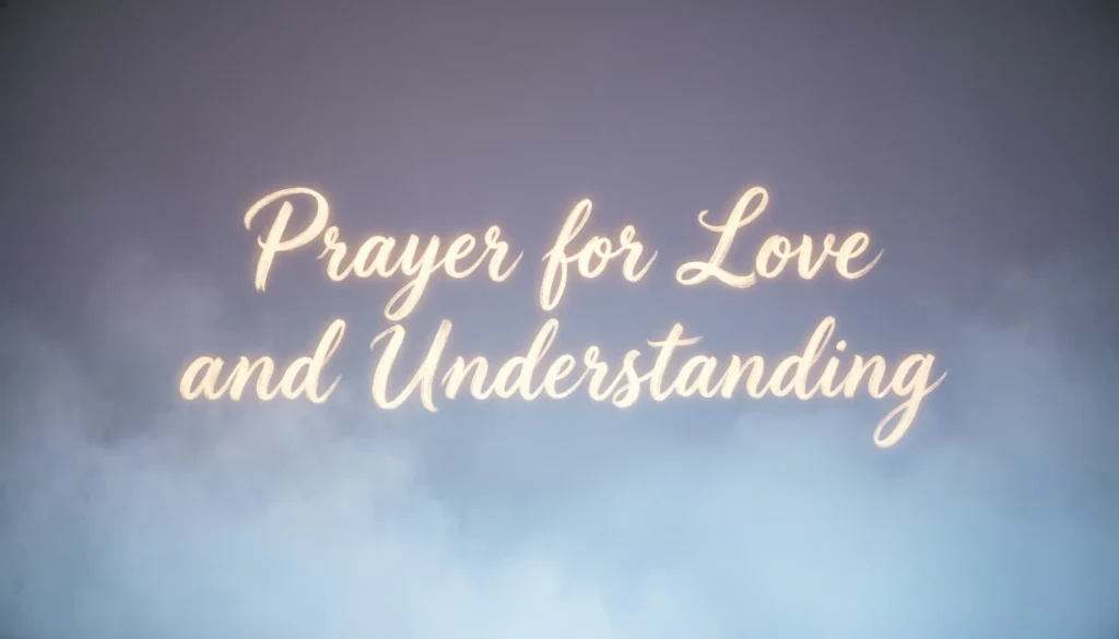 Prayer for Love and Understanding