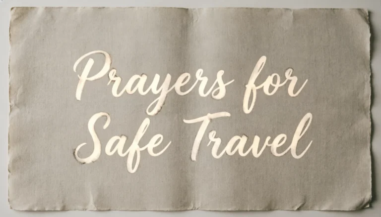 Prayers for Safe Travel